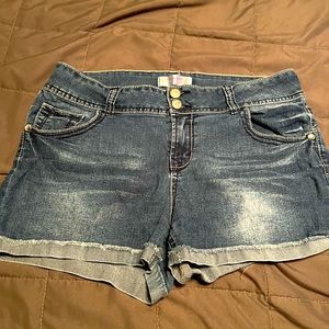 No Boundaries Short Jeweled Jean Shorts